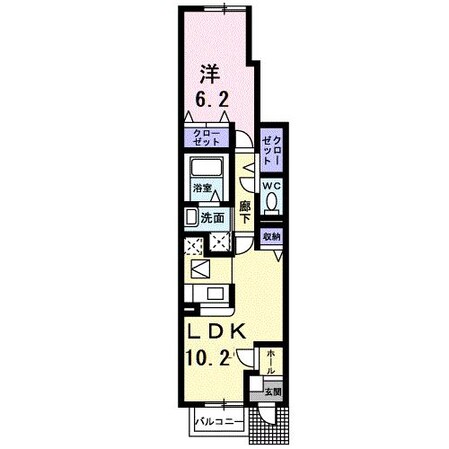 コートハウス富洲原の物件間取画像